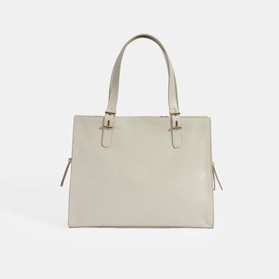 Kadın Beyaz Deri Omuz Çantası