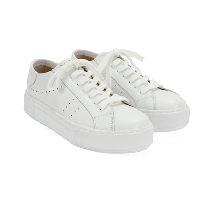 Kadın Beyaz Deri Spor Ayakkabı
