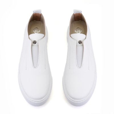 Kadın Beyaz Deri Spor Ayakkabı