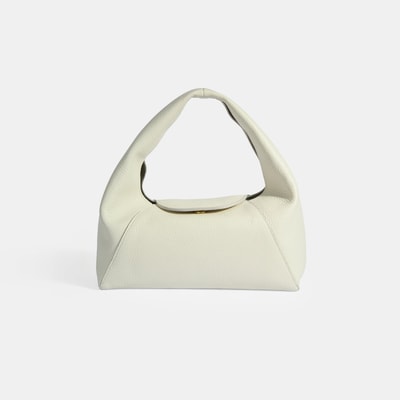 Kadın Beyaz Logo Baskılı Deri El Çantası