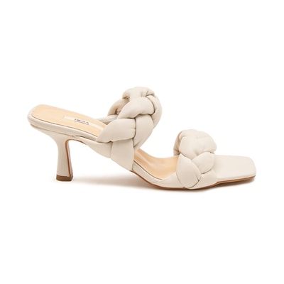 Kadın Beyaz Topuklu Terlik