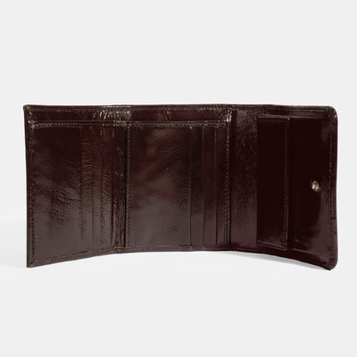 Kadın Bordo Deri Cüzdan