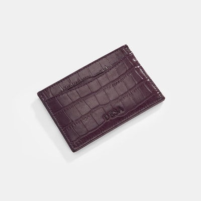 Kadın Bordo Deri Kartlık