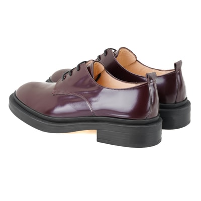 Kadın Bordo Deri Klasik Ayakkabı