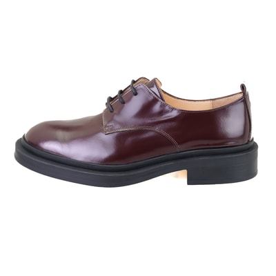 Kadın Bordo Deri Klasik Ayakkabı