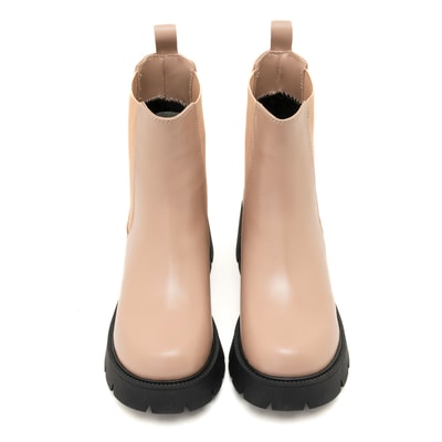 Kadın Ekru Deri Bot