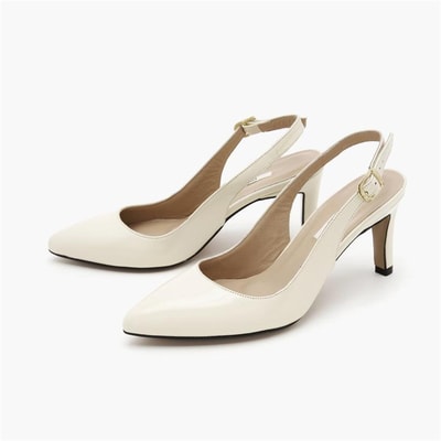 Kadın Ekru Rugan Klasik Ayakkabı