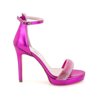 Kadın Fuşya Topuklu Abiye Sandalet