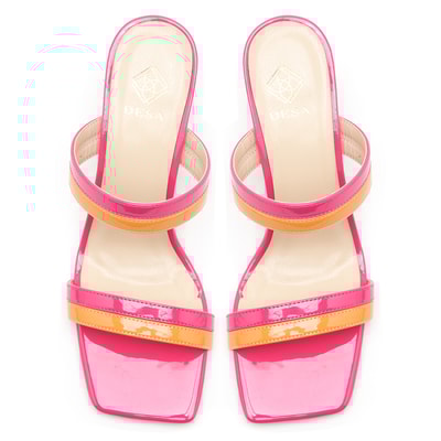 Kadın Fuşya Topuklu Terlik