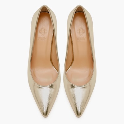 Kadın Gold Klasik Topuklu Ayakkabı