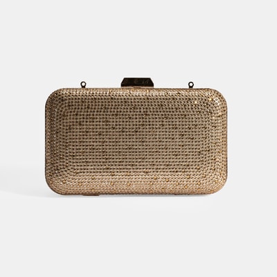 Kadın Gold Taş Detaylı Portföy Gece Çantası