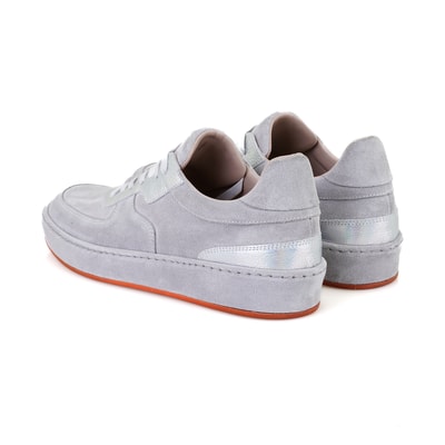 Kadın Gri Deri Günlük Ayakkabı