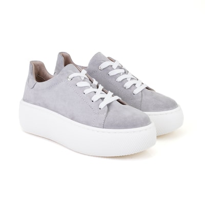 Kadın Gri Deri Günlük Ayakkabı