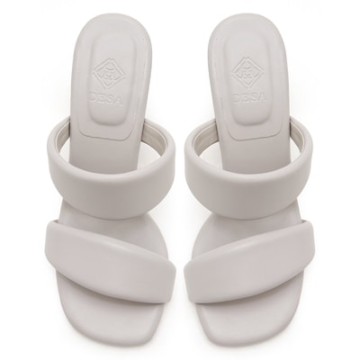 Kadın Gri Topuklu Terlik