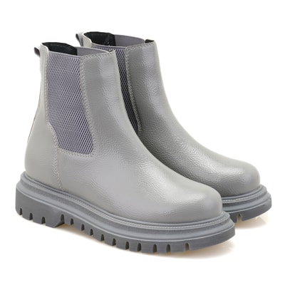 Kadın Gri Yandan Lastikli Chelsea Bot