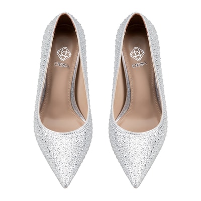 Kadın Gümüş Klasik Topuklu Ayakkabı