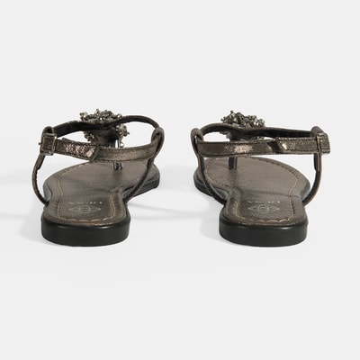 Kadın Gümüş Parmak Arası Sandalet