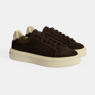 Kadın Kahve Bağcıklı Süet Günlük Ayakkabı