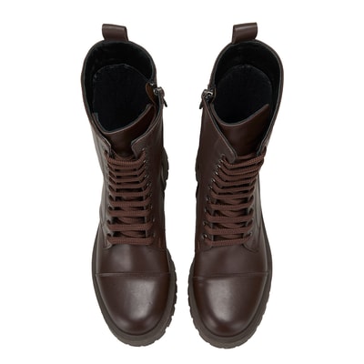 Kadın Kahve Deri Bot