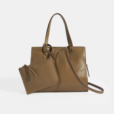 Kadın Kahve Deri Omuz Çantası