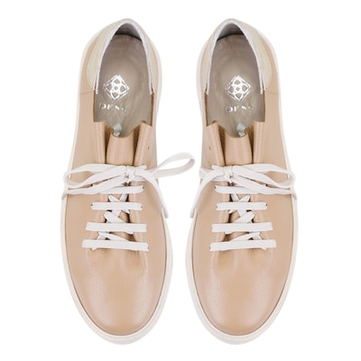 Kadın Kahve Deri Spor Ayakkabı