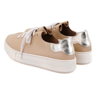 Kadın Kahve Deri Spor Ayakkabı