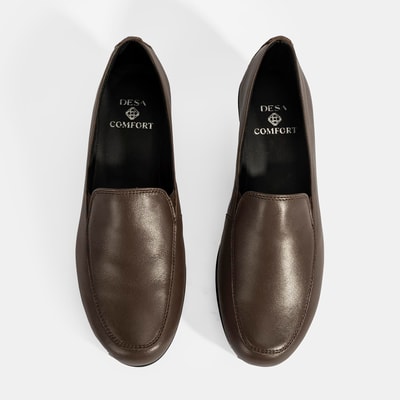 Kadın Kahve DesaComfort Dolgu Topuklu Deri Ayakkabı