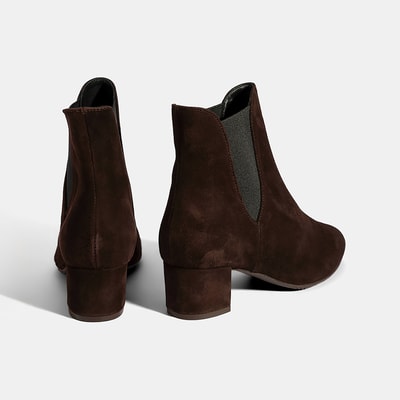 Kadın Kahve DesaComfort Lastikli Süet Chelsea Bot