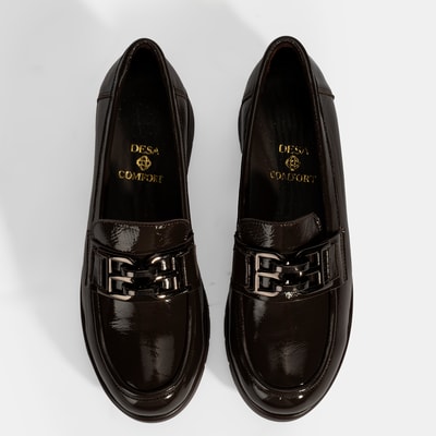 Kadın Kahve DesaComfort Toka Detaylı Deri Ayakkabı