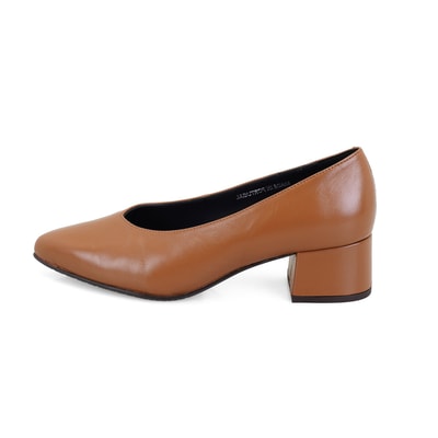 Kadın Kahve DesaComfort Topuklu Deri Klasik Ayakkabı
