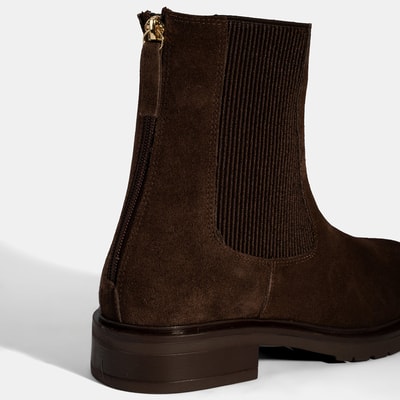 Kadın Kahve Lastikli Süet Chelsea Bot