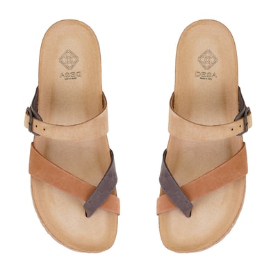 Kadın Kahve Nubuk Deri Terlik