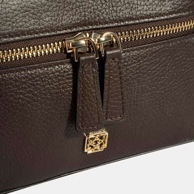 Kadın Kahve Omuz Askılı Mini Deri El Çantası