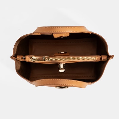 Kadın Kahve Omuz Askılı Mini El Çantası