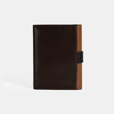 Kadın Kahve / Siyah Deri Cüzdan