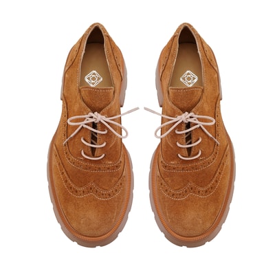 Kadın Kahve Süet Deri Günlük Ayakkabı