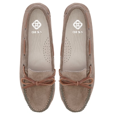 Kadın Kahve Süet Deri Loafer