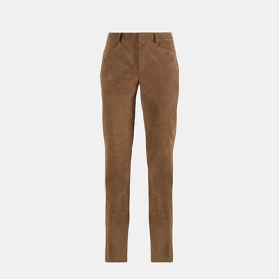 Kadın Kahve Süet Pantolon