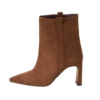 Kadın Kahve Süet Topuklu Bot