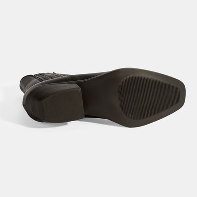 Kadın Kahve Topuklu Deri Bot