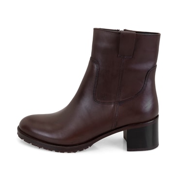 Kadın Kahve Topuklu Deri Bot