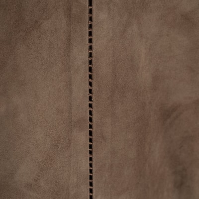 Kadın Kahve V Yaka Süet Elbise