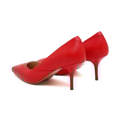 Kadın Kırmızı Deri Klasik Ayakkabı