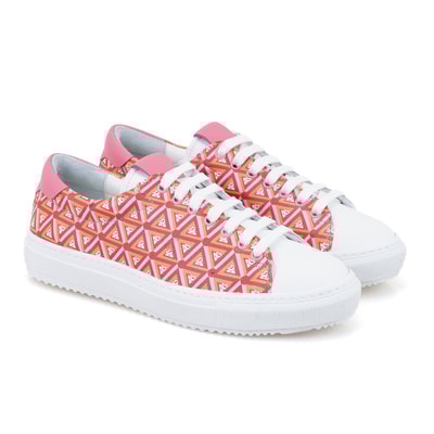 Kadın Kırmızı Monogram Spor Ayakkabı