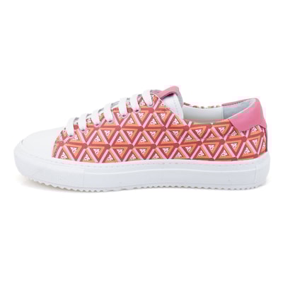 Kadın Kırmızı Monogram Spor Ayakkabı