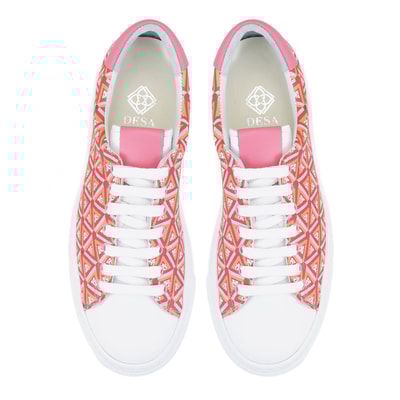 Kadın Kırmızı Monogram Spor Ayakkabı