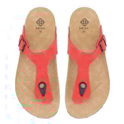 Kadın Kırmızı Nubuk Terlik