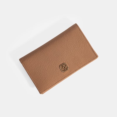 Kadın Koyu Bej Deri Cüzdan