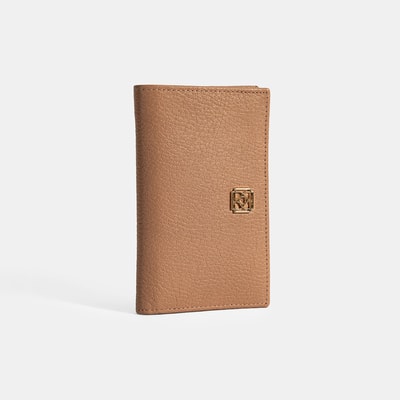 Kadın Koyu Bej Deri Cüzdan