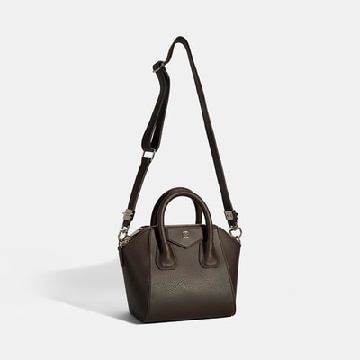 Kadın Koyu Kahve Omuz Askılı Mini El Çantası